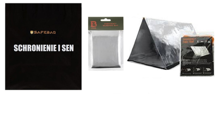 Plecak ewakuacyjny z wyposażeniem MINI - czarny