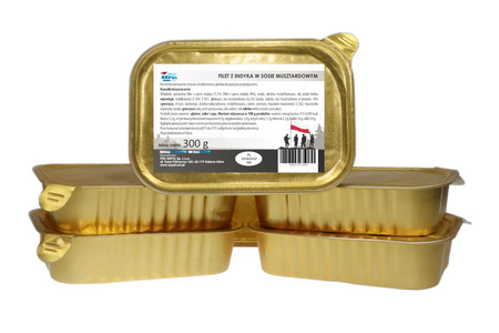 Filet z indyka w sosie musztardowym 300 g (TACKA)