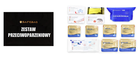 Plecak ewakuacyjny z wyposażeniem CBRN rozm. B