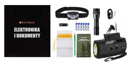 Plecak ewakuacyjny z wyposażeniem OPTI - oliwkowy