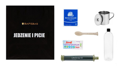 Plecak ewakuacyjny z wyposażeniem OPTI - czarny