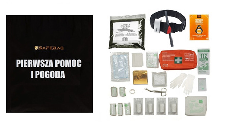 Plecak ewakuacyjny z wyposażeniem MINI - czarny