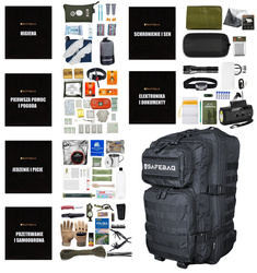 Plecak ewakuacyjny z wyposażeniem MAX - czarny