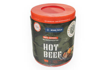 Gulasz wołowy z kaszą gorąca puszka